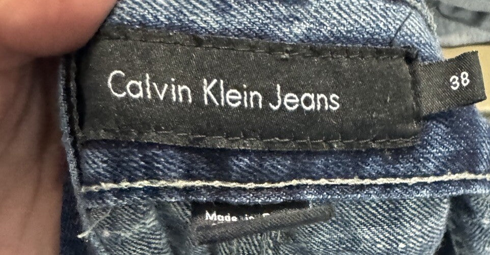 VINTAGE Calvin Klein Jeans Mens Size 38 Blue Denim Boot Cut