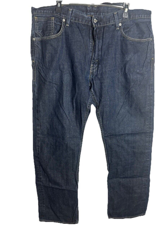 Levis 514 Jeans Mens Blue Straight Fit Denim Zip Fly 38x32 *