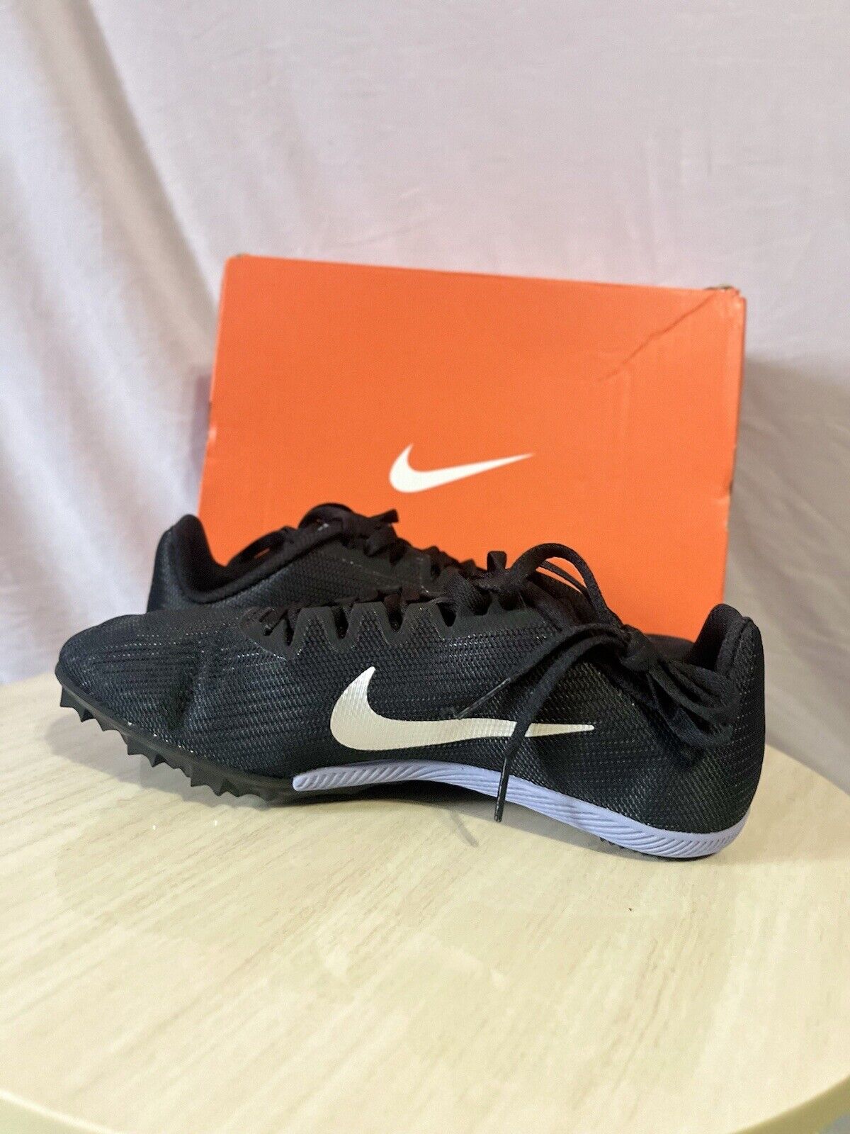 Nike Zoom Rival S 9 Black Indigo Fog Speckled, Mens size 5, great find,no cleats