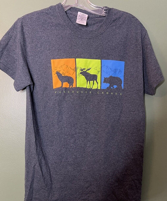 VINTAGE Vancouver Canda Shirt Size Small Gray
