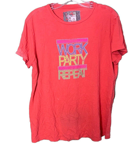 adidas men T Shirt ( Work Party Repeat) Size XL