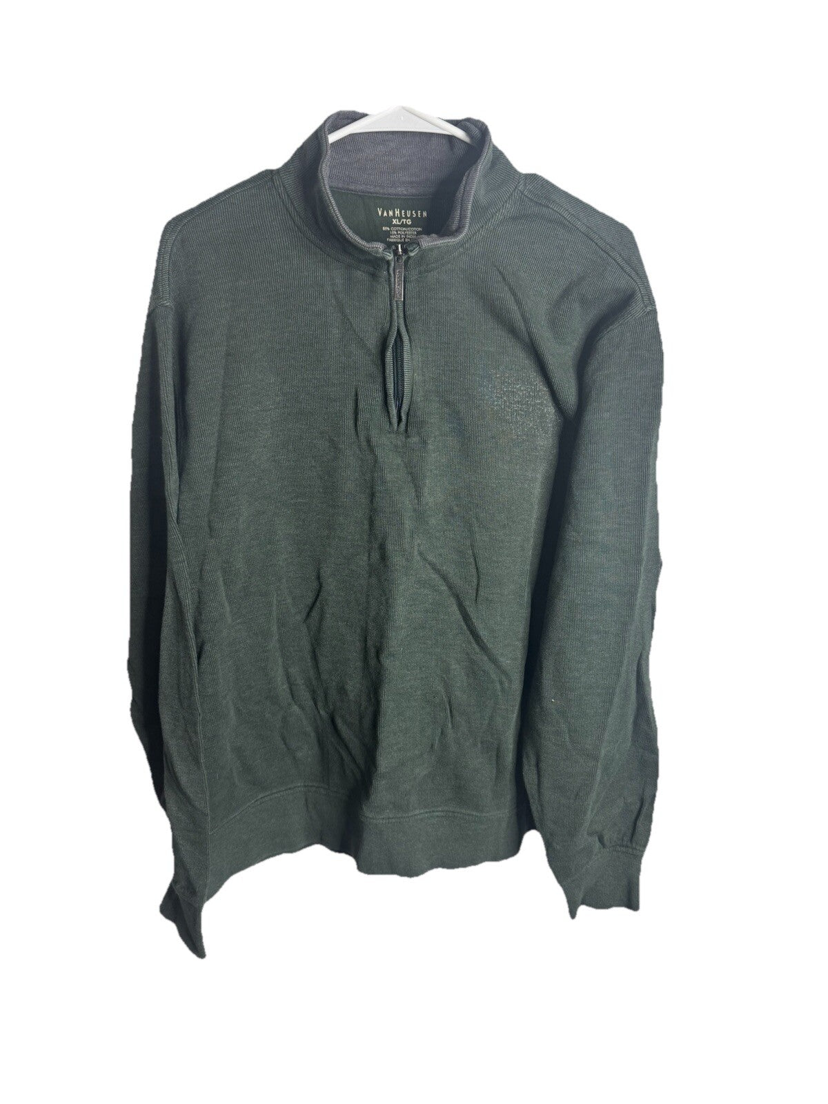 Van Heusen 1/4 Zip pullover sweatshirt Mens Size XL