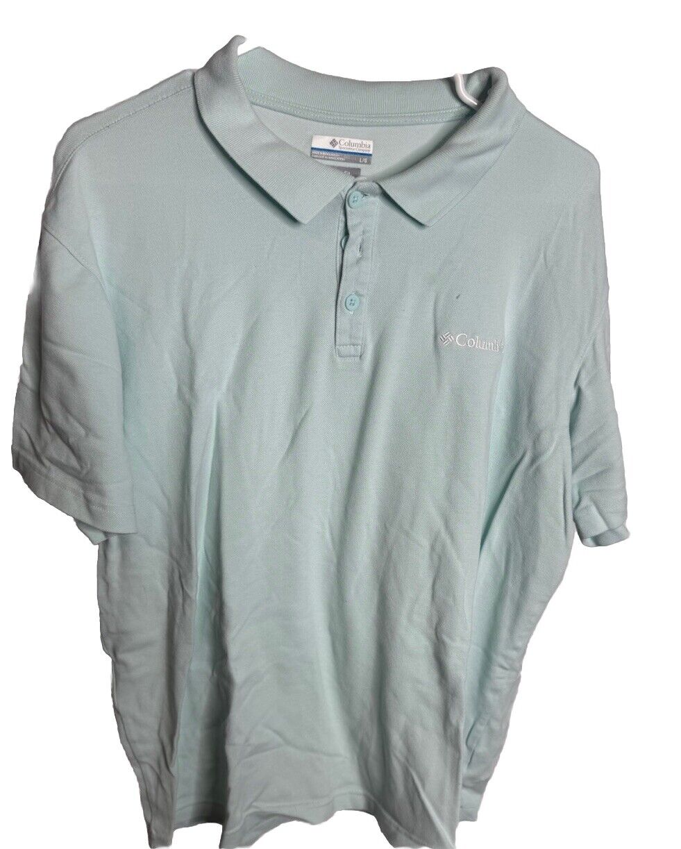 Columbia Polo Shirt Mens Large Short Sleeve Active Fit