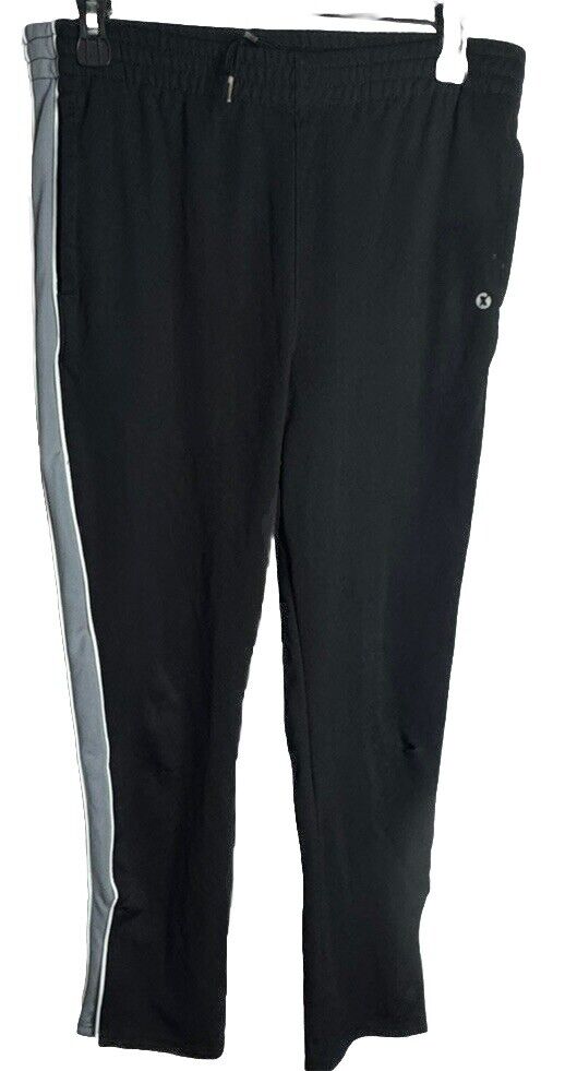 Xersion Boys 14-16 Husky Dark Black Fleece Ultra Soft Jogger Pants