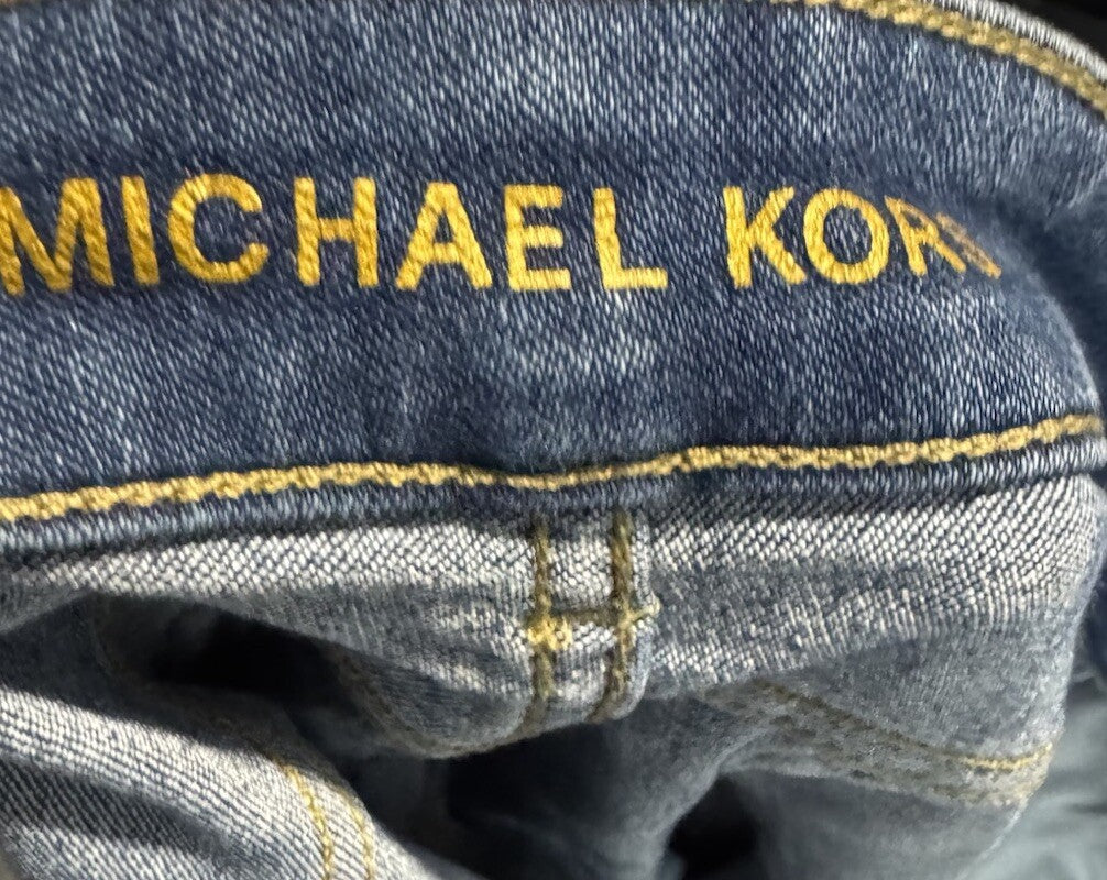 Womens Michael Kors High Rise Skinny  Selma Jeans, Size 10, Dark Wash