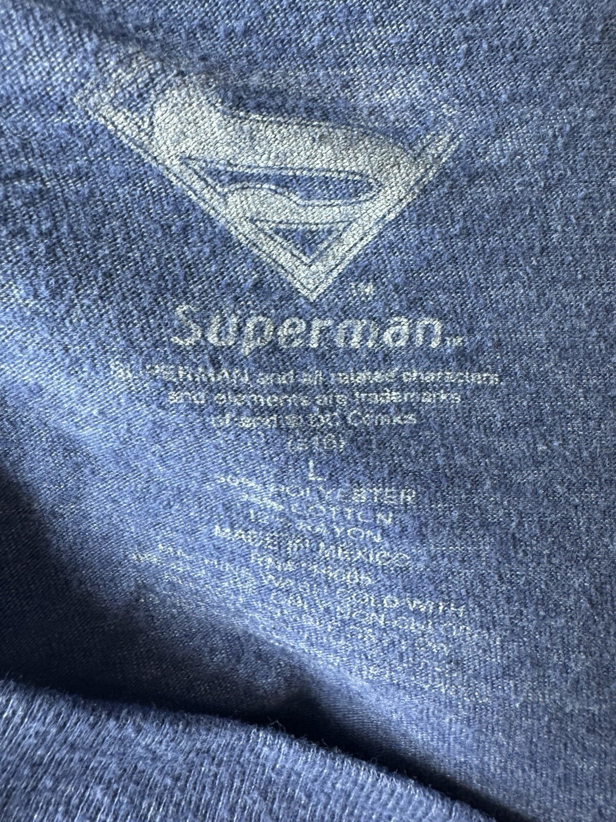 Superman, Classic Logo, T-Shirt, Cotton( Adult Size L