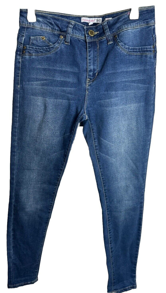 YMI Jeans Womens Size 9 Blue Denim Skinny Leg Pants Stretch WannaBettaButt