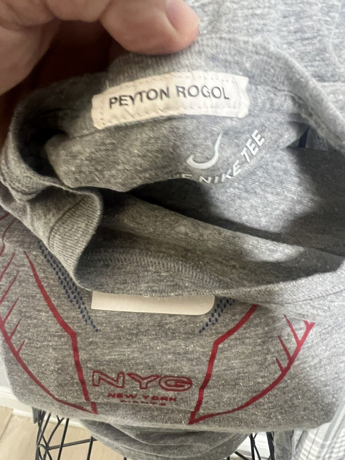 The Nike Tee NY Giants NFL Gray T-Shirt Men's Large