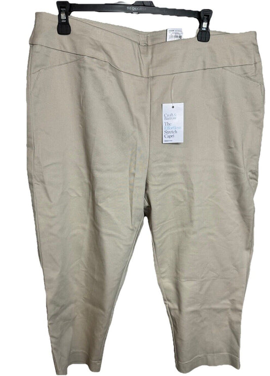 Croft Barrow Pants Womens 18W Regualr Blue Pull On Effortless Stretch Pants