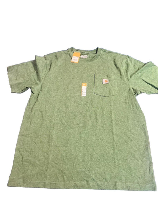 NEW Carhartt Force Relaxed Midweight Short-Sleeve Pocket T-Shirt Sz L Green Mens