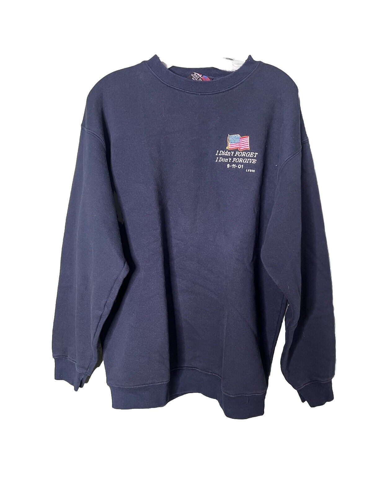 Vintage 2001 We Don't Forget, and We Don't Forgive! 9/11 USA America Sweater L