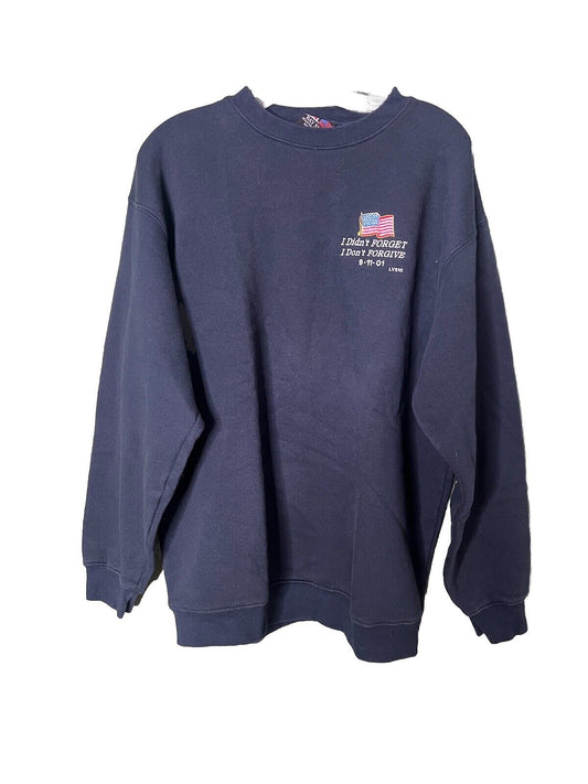 Vintage 2001 We Don't Forget, and We Don't Forgive! 9/11 USA America Sweater L