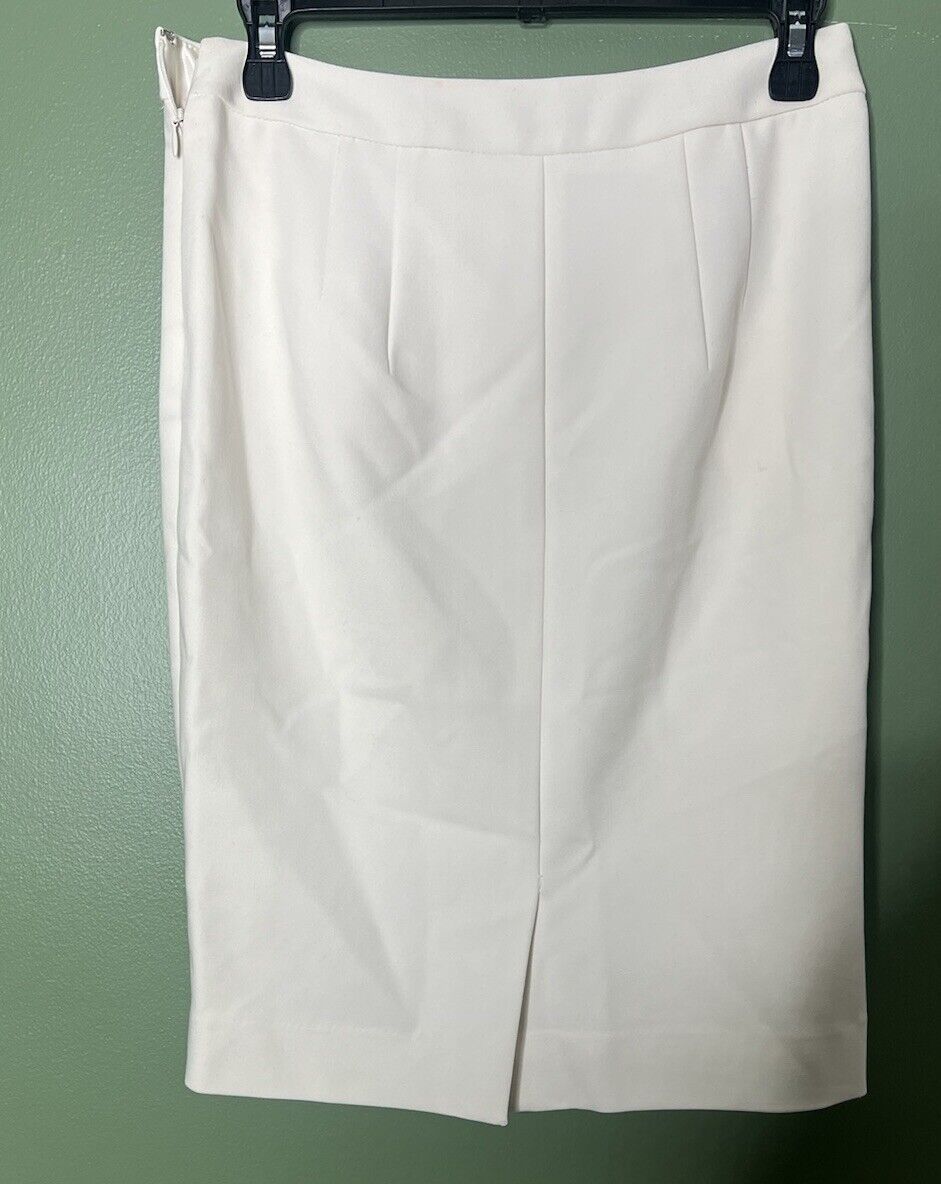The Limited Scandal Collection Cream Pencil Skirt Sailor White Size 0
