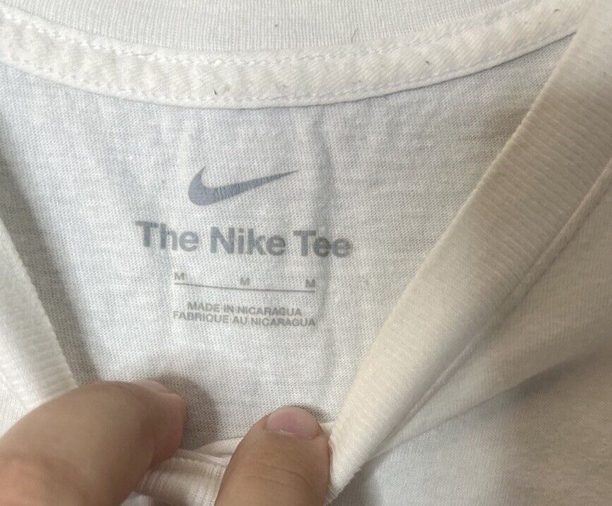 Nike T Shirt - Size Medium White Air Jordan