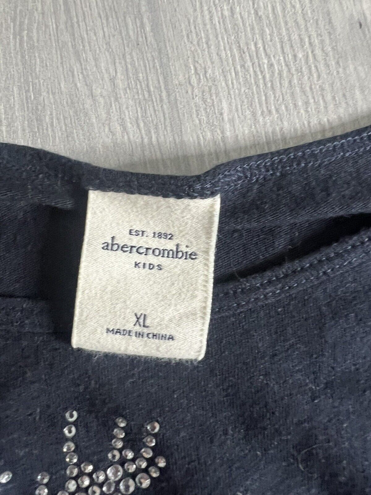 Abercrombie & Fitch Kids Girls Black Top Size XL