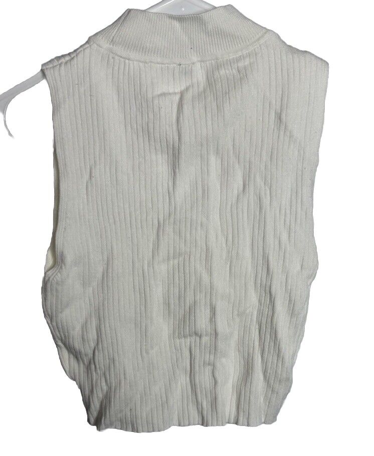 Divided Tank Top Womens XS Cropped Sleeveless