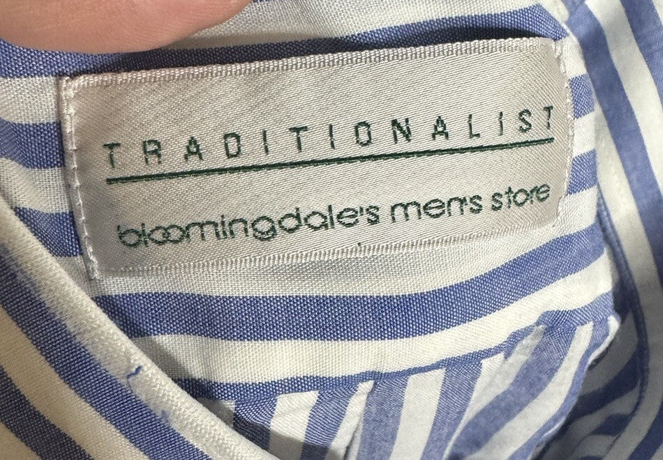 Vintage Bloomingdales Shirt Mens Large Button Up Traditionalist