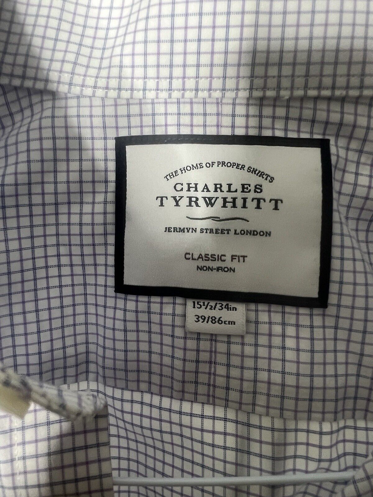 Charles Tyrwhitt Shirt Mens 15 1/2 / 34in Button Up Long Sleeve