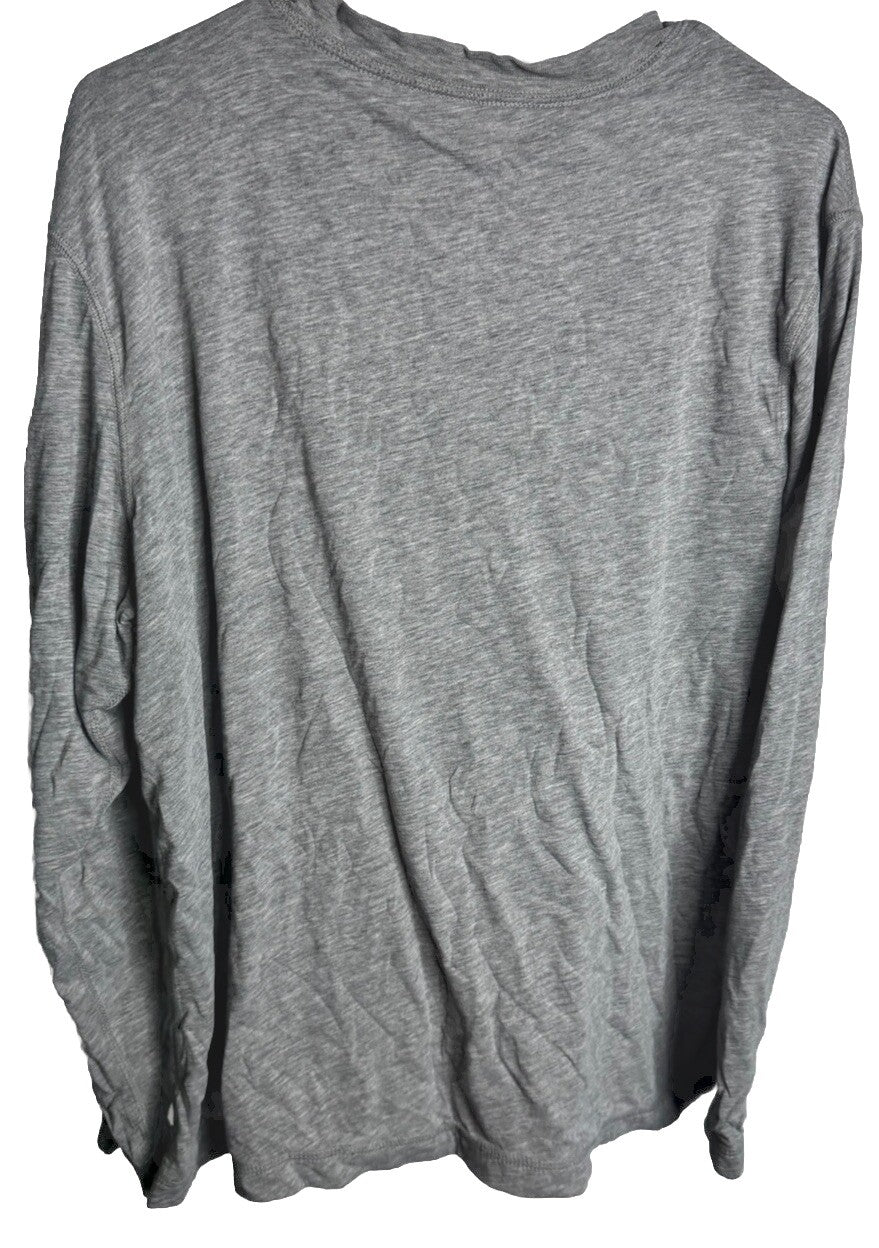 Old Navy  Shirt Men's Size XL Black Pullover Waffle Knit Long-Sleeve
