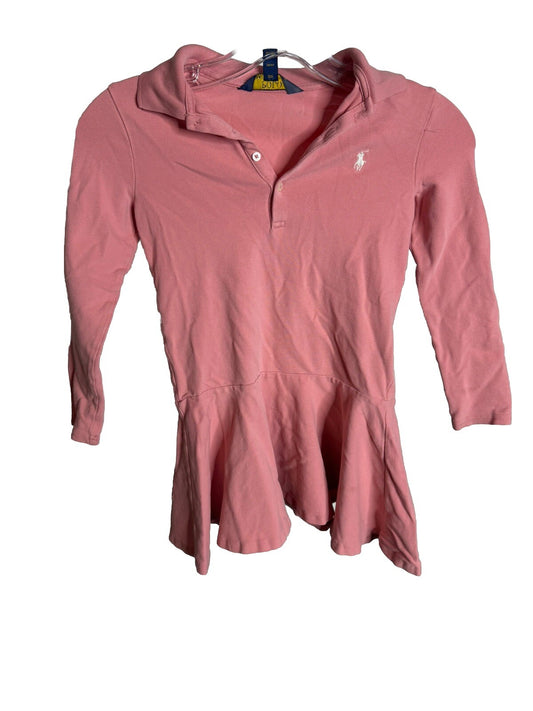 Polo Ralph Lauren Girls Dress Size S/P 7 Short Sleeve Uniform Style