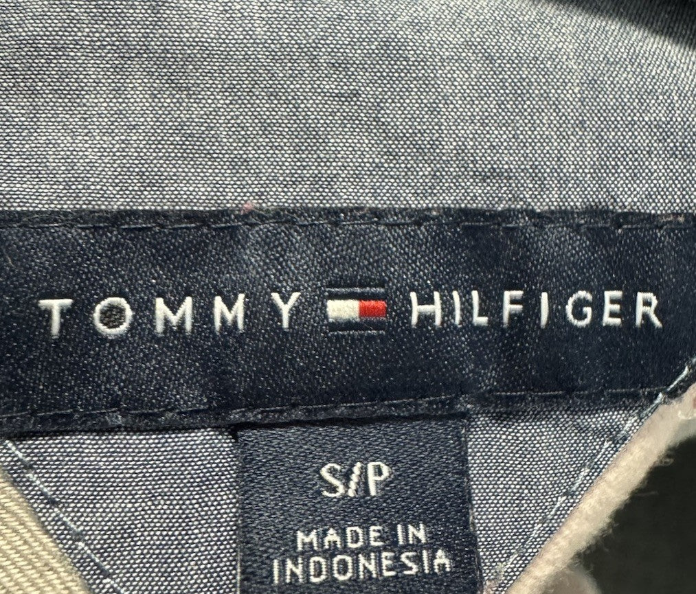 Tommy Hilfiger Long Sleeve Shirt Size SP Small Petite Plaid Button Down