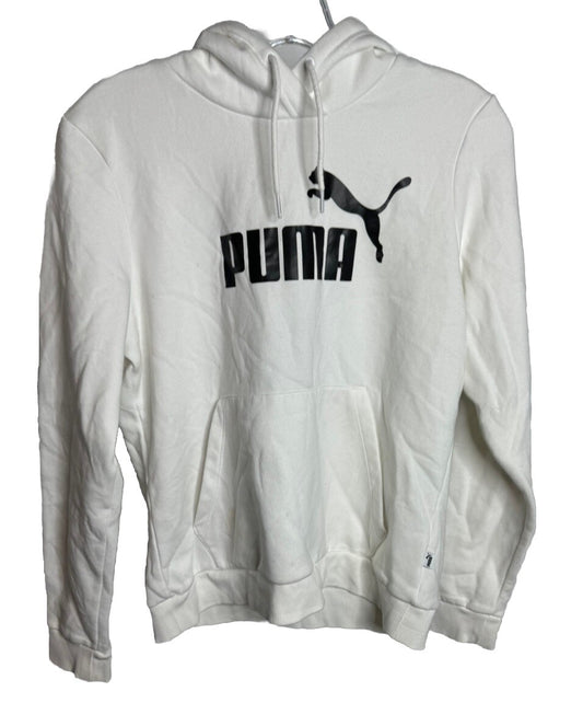 Puma Boy's Sweater Hoodie Light Heather Logo KIDS Size Large
