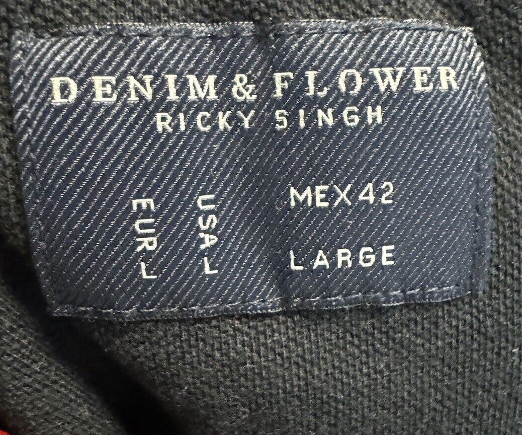 DENIM & FLOWER RICKY SINGH  SHIRT LARGE