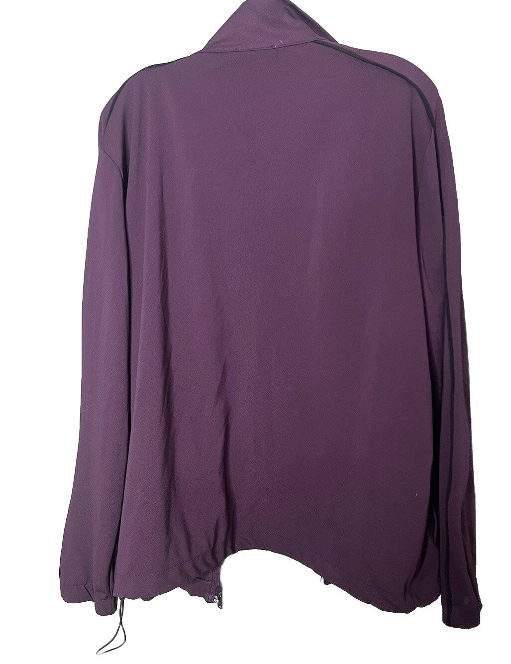 Zara Sweater Womens Large Purple Hoodie Pockets Full Zip Knit
