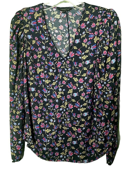 Banana Republic Multicolor Floral Top Womens Size S