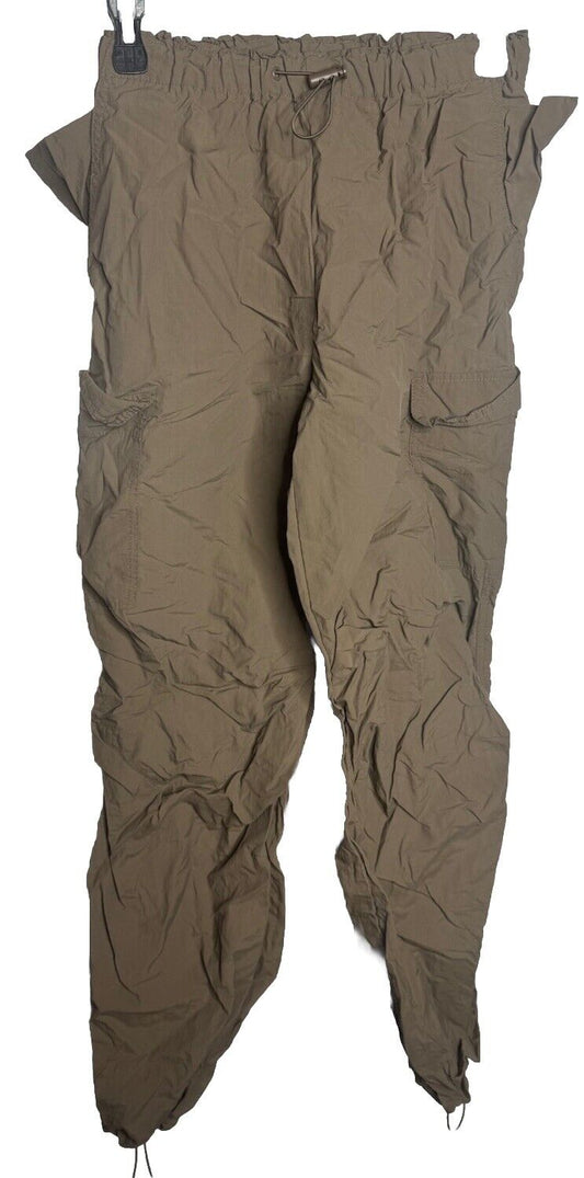 Love Tree Women's Tencel Pants Cargo Joggers Green Drawstring Pull On Size Small