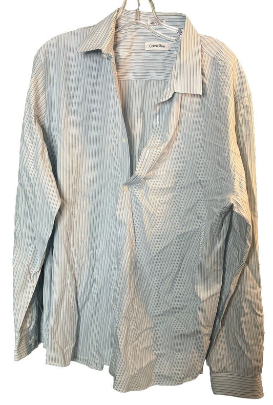 Calvin Klein Men's Long Sleeve Button Down Shirt Size XL