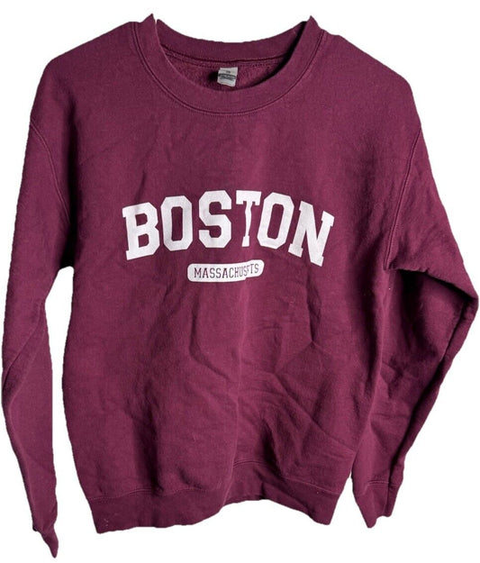 Boston Massachusetts  VTG Crewneck Sweatshirt No Size Feels Like Medium