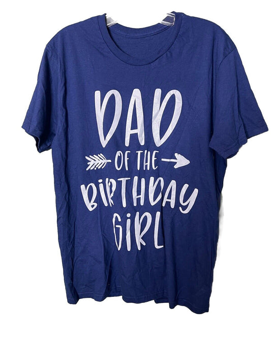 Dad of the birthday daughter girl Size Medium T Shirt