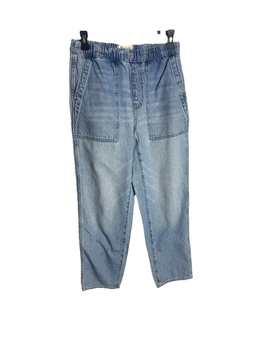 Madewell High Waist Crop Track Trousers Size XS Viscose Pockets