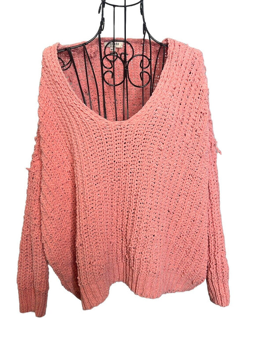 ANDREE by Unit Crochet Sweater Pink M/L