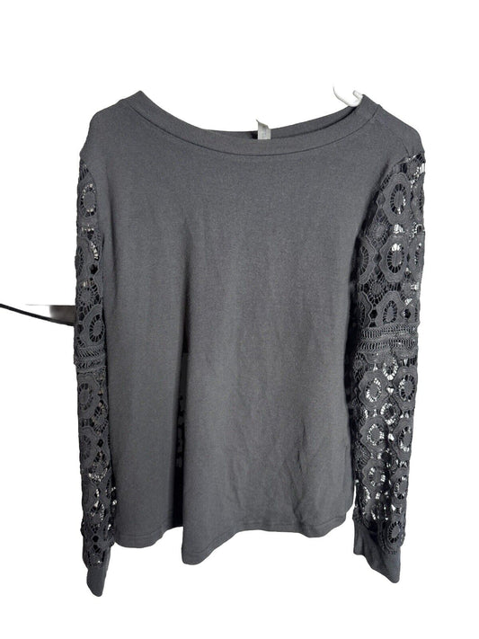 Tickled Teal Womens Long Sleeve Shirt Size Large