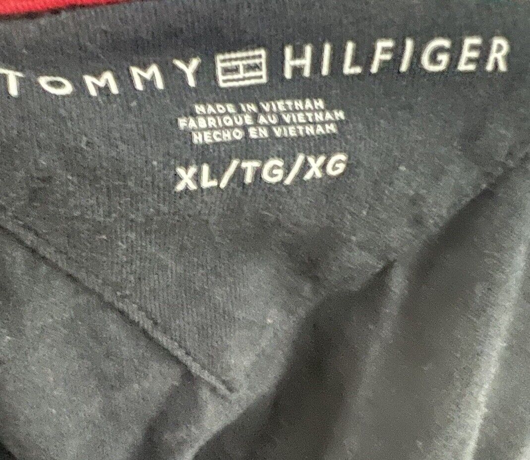 tommy hilfiger black short sleeve shirt size XL