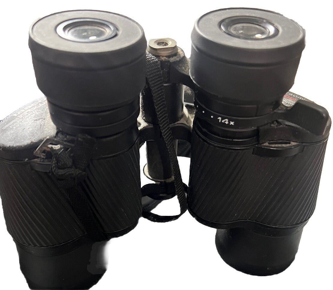 Vintage Tasco Binoculars 7-14x40mm Zoom 294ft/1000yds case/AS IS!!