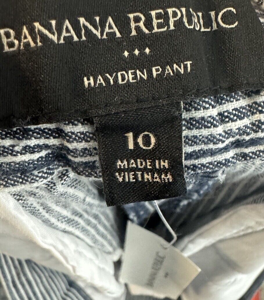 Banana Republic Hayden Pants Womens 10 Elastic Waist