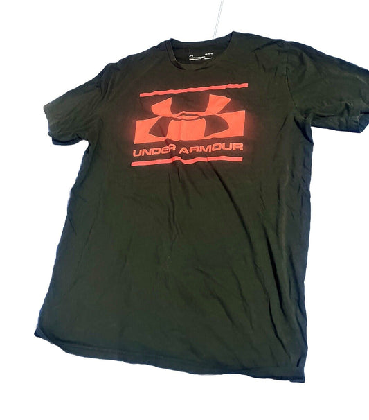 Under Armour Men's Adult Sz L Tee Shirt T Black Loose Heatgear Athletic Casual