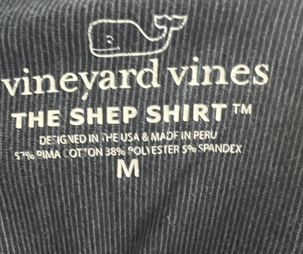 VINEYARD VINES shirt - M - THE SHEP SHIRT - ZIPPER COLLAR -
