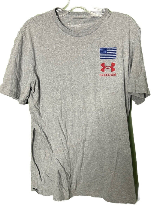 Under Armour Mens T Shirt Short Sleeve Size Medium/ AMERICAN FLAG