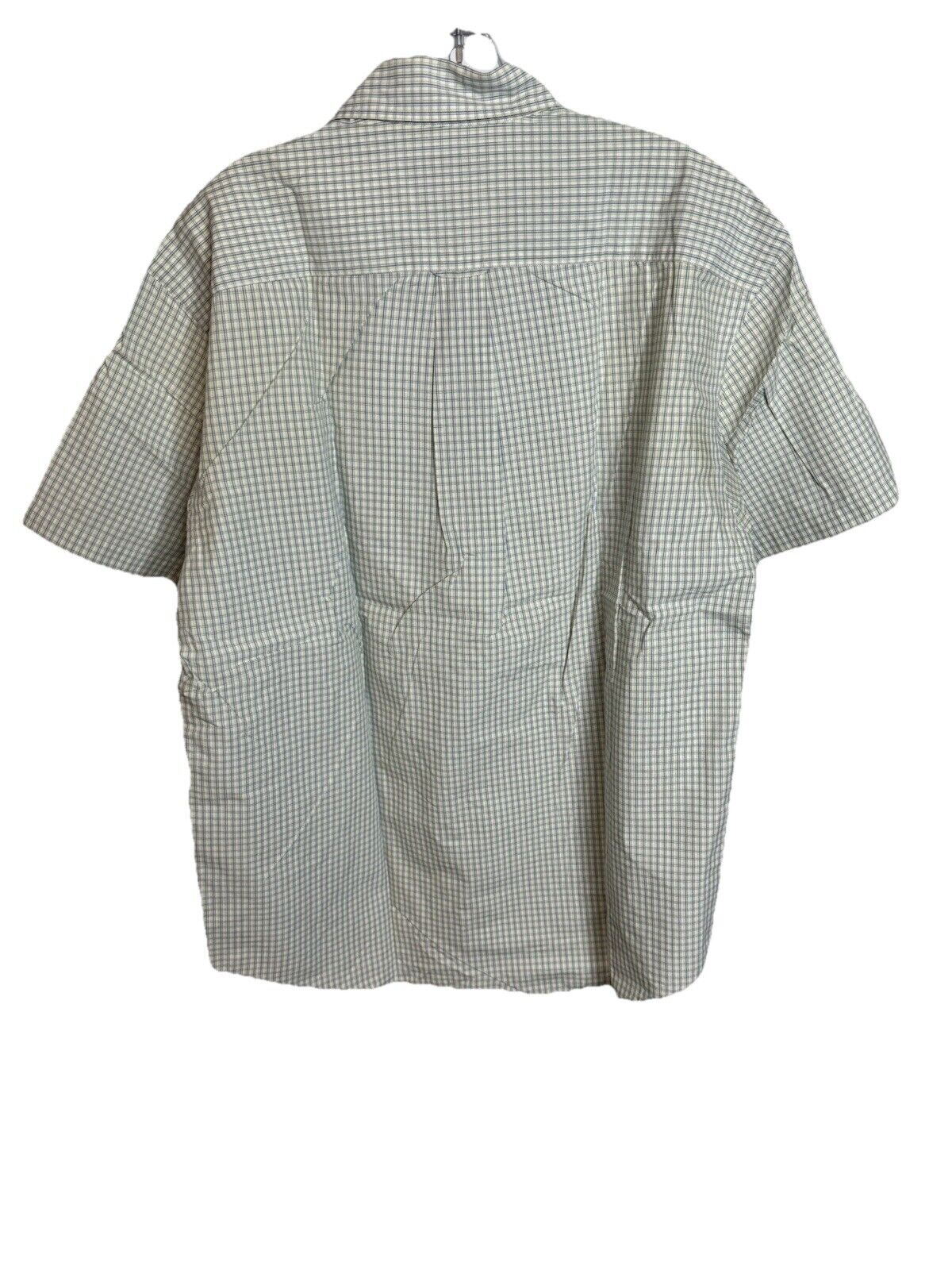 Nautica Mens Oxford Shirt Large Button Down Short Sleeve