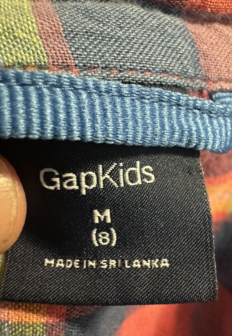Gap Kids Boy's Buffalo Plaid Flannel Shirt Size M Reg Check Outdoors