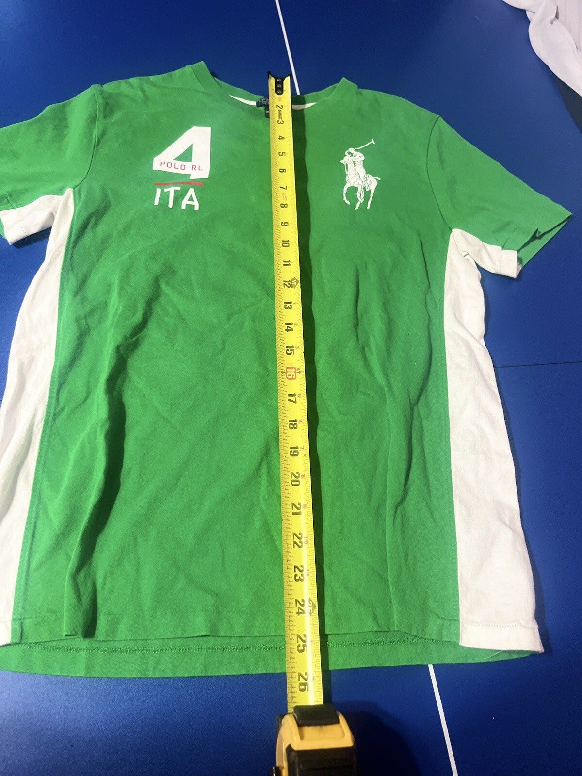Polo Italia Shirt, Boys Size XL, Ralph Lauren, High Quality, Designer, Green