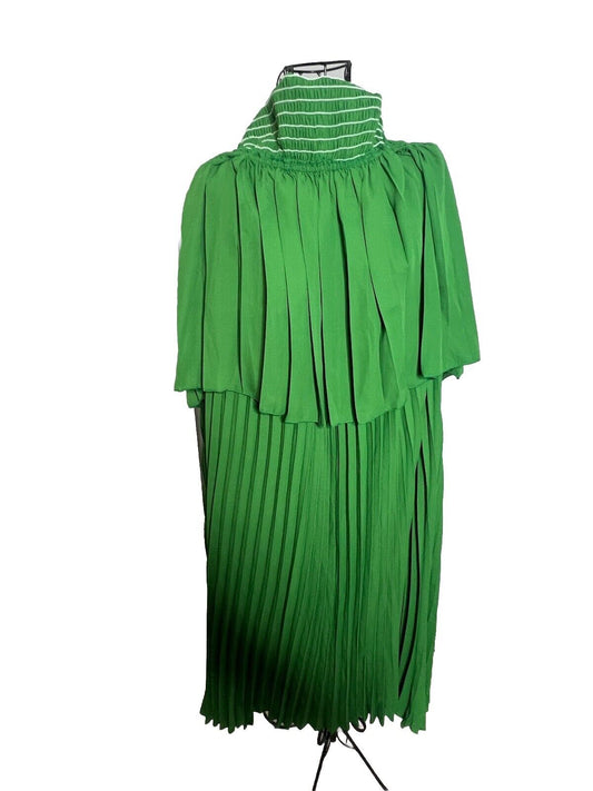 RebDolls Green Ruffled Strapless Lace Midi Dress Size 1X