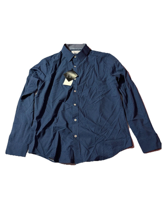 Thomas Sterling Men Long Sleeve Blue Shirt M