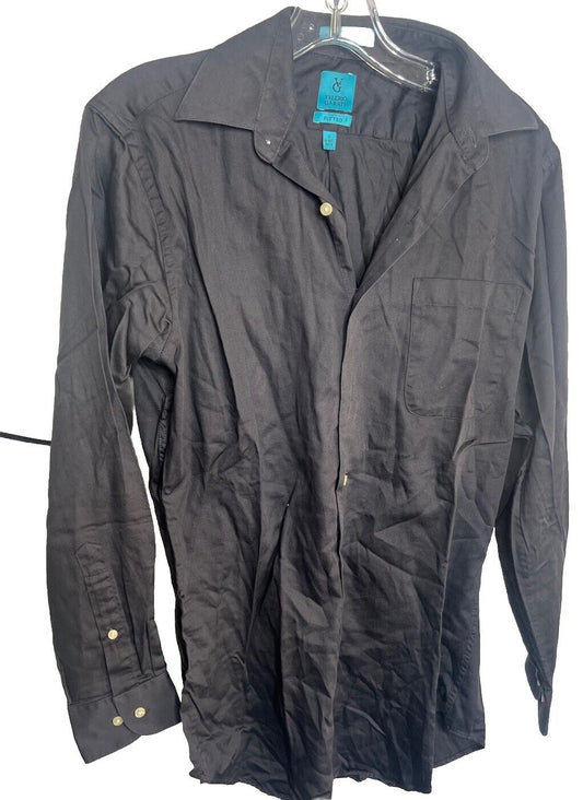 Valerio Garati Button Shirt Mens fitted Small  14-14.5 32/33 Long Sleeve