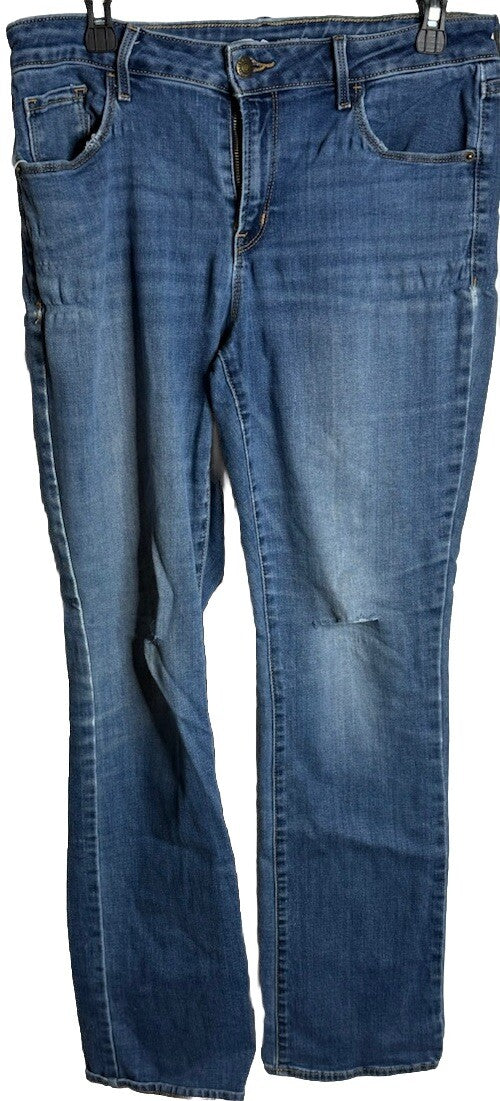 Old Navy The Dreamer Bootcut Jeans Women's Size 12 Long Blue Mid Rise 5-Pocket