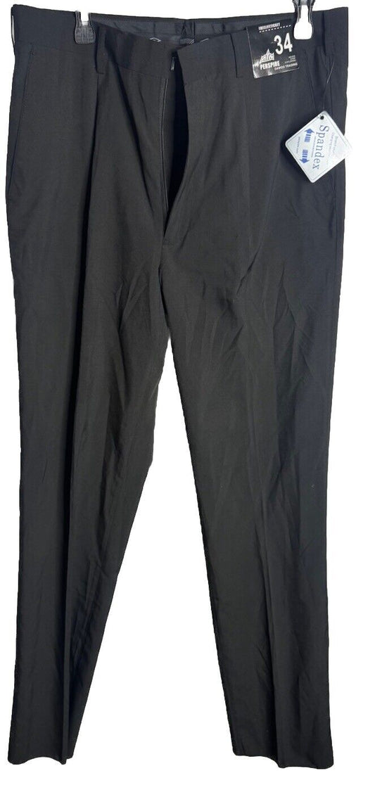 MTN Perspire Dawoo Training Pants Black Waterproof Active Mens Size 34 NWT